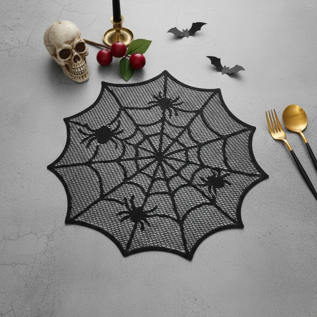 Napperon Toile d’Araignée en Tissu