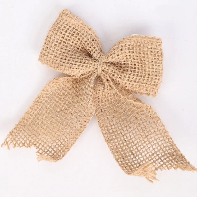 Noeud pour Voiture Mariage Minimaliste en Jute