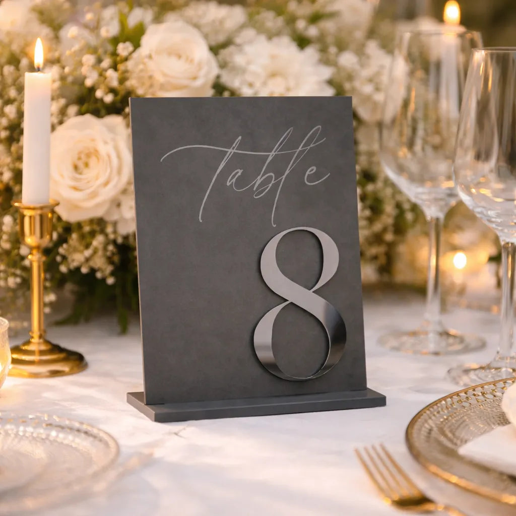 Numéro de Table Acrylique 3D moderne