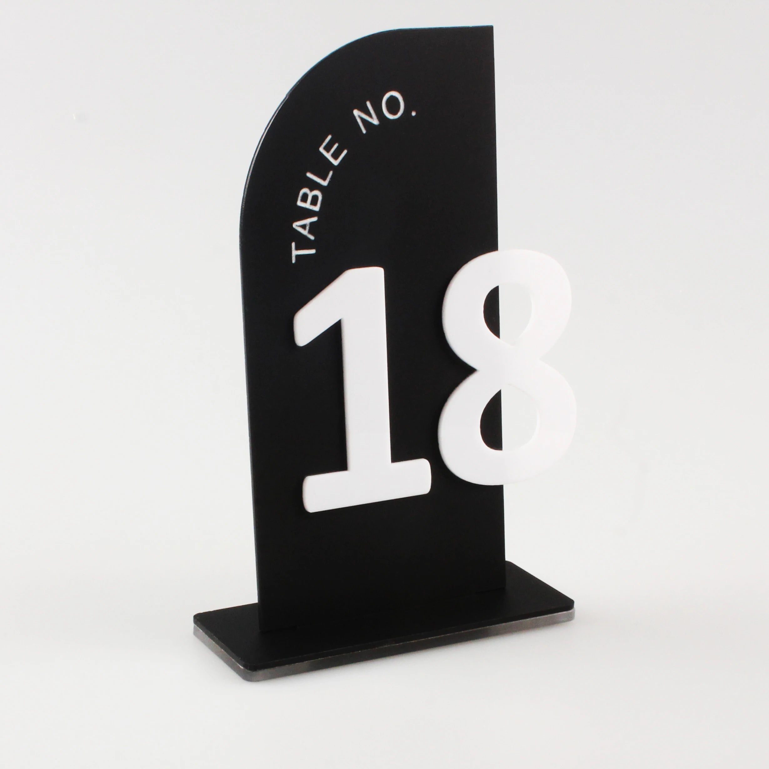 Numéro de Table Demi-arc Chic Raffiné