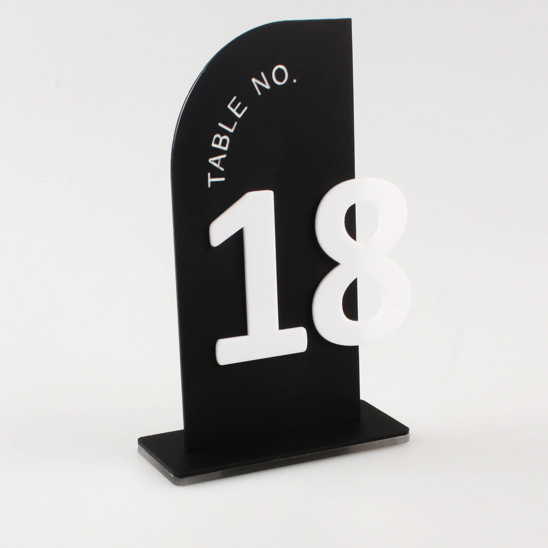 Numéro de Table Demi-arc Chic Raffiné