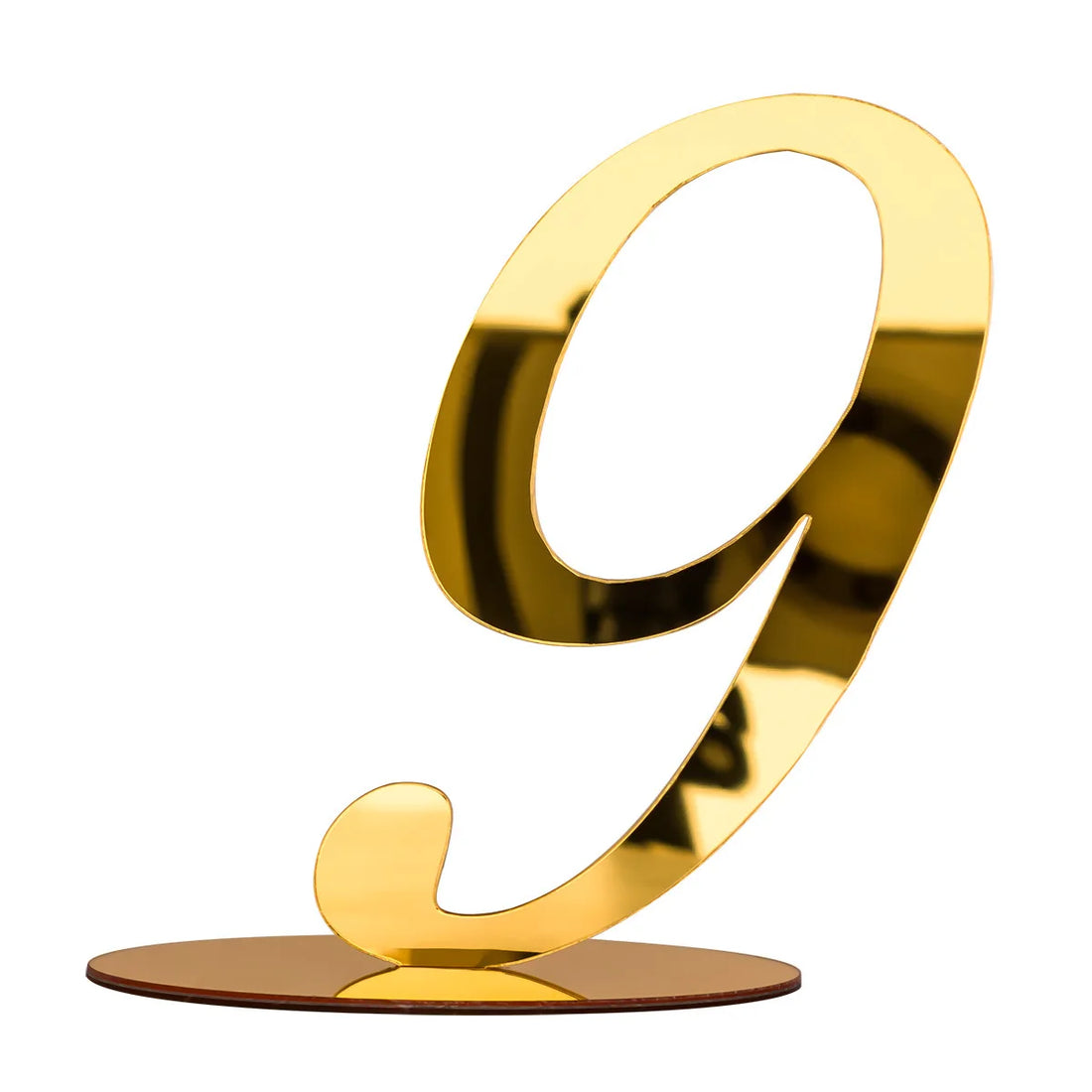 Numéro de Table Mariage Doré Neuf