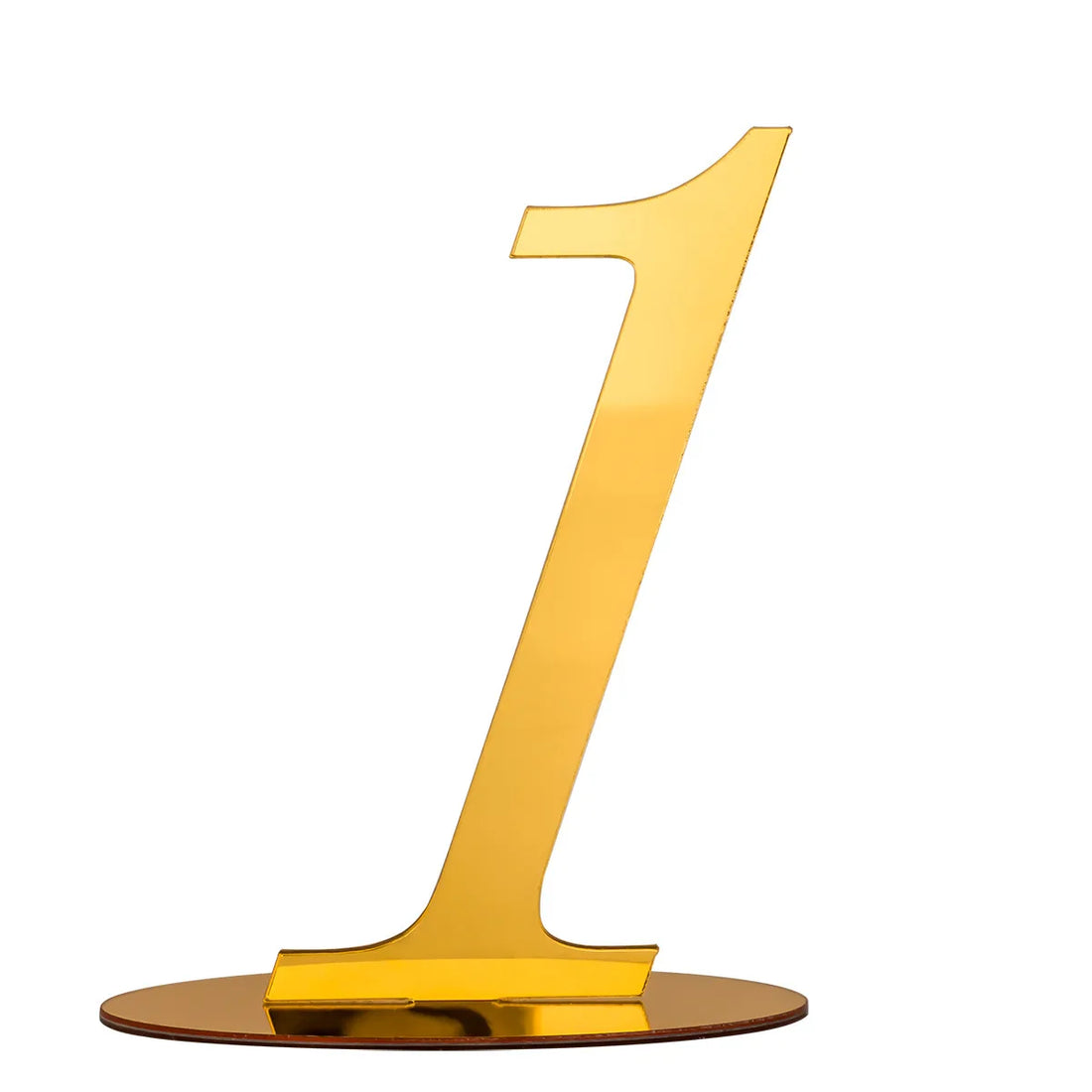 Numéro de Table Mariage Doré Un