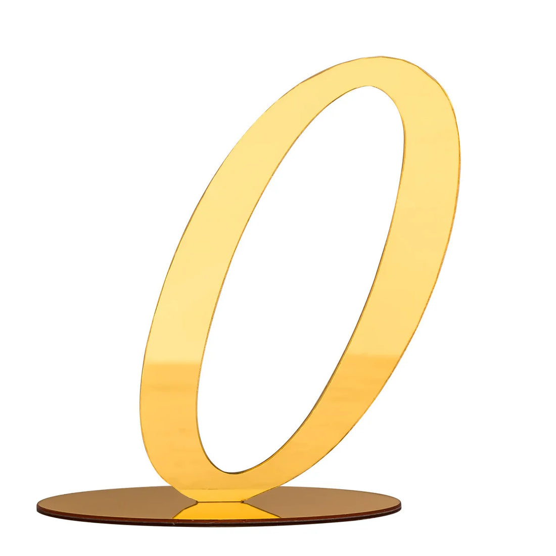 Numéro de Table Mariage Doré Zéro