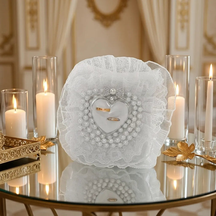Oreiller Alliances Mariage Vintage élégant