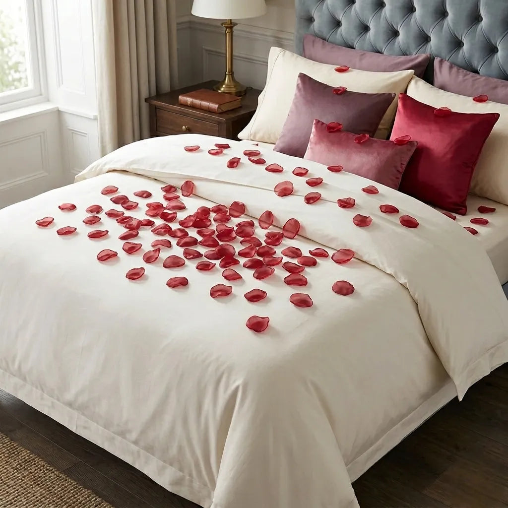 Pétales Artificiels Déco Mariage Rouges Romantique