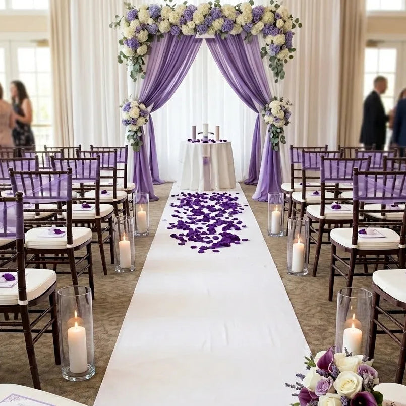 Pétales Artificiels Mariage Violet Romantique