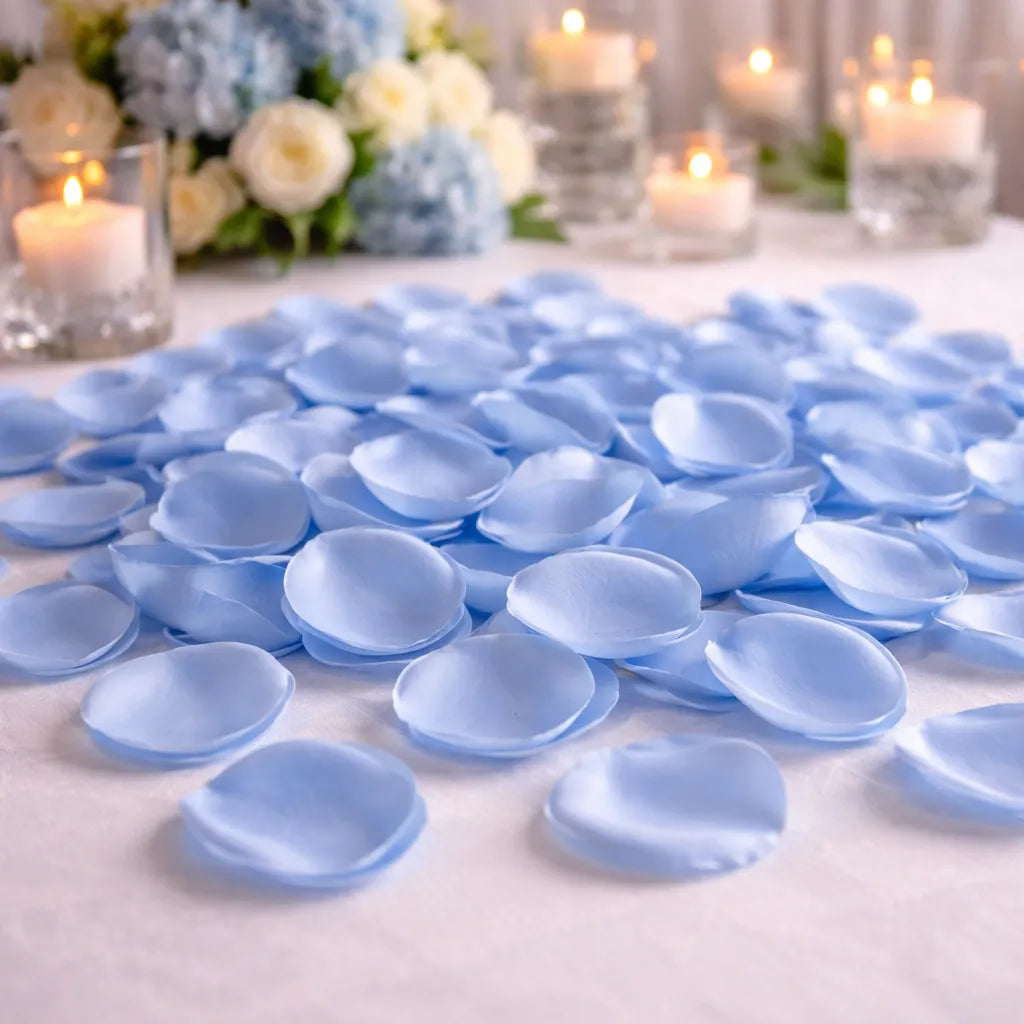 Pétales Bleu Design Décoratifs Chic
