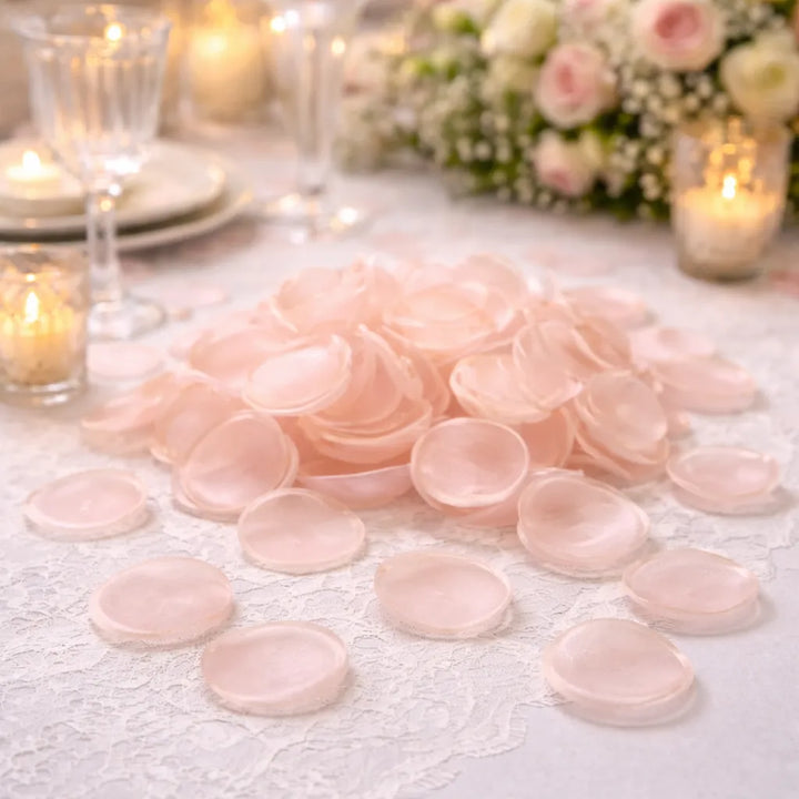 Pétales Champagne en Organza