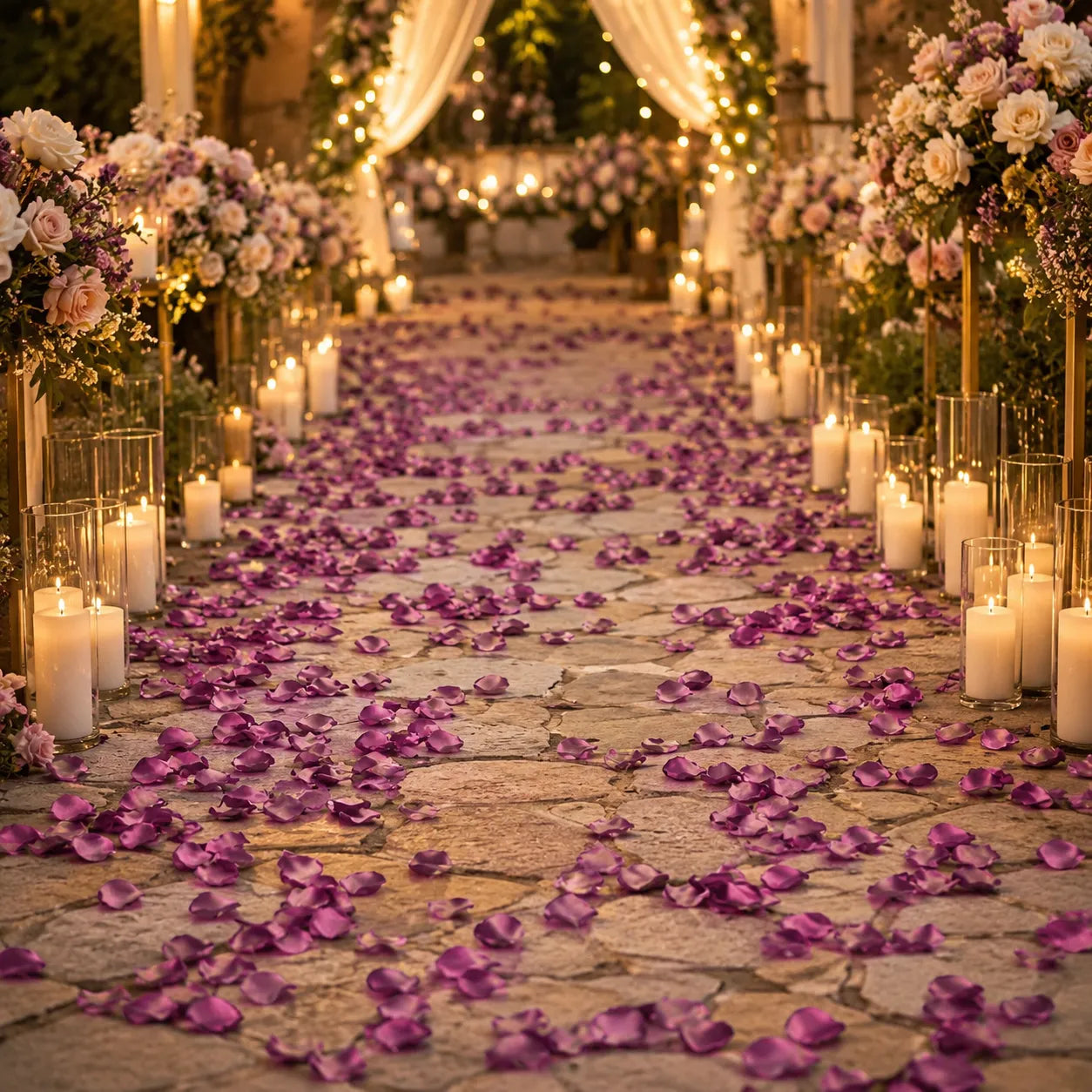 Pétales Décoratifs Mariage Violet raffiné