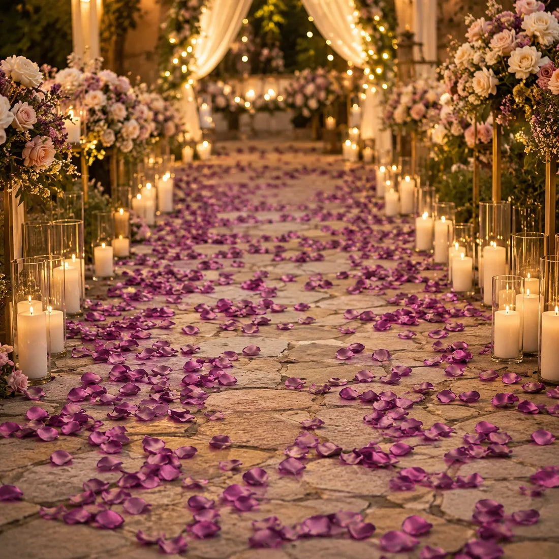 Pétales Décoratifs Mariage Violet raffiné