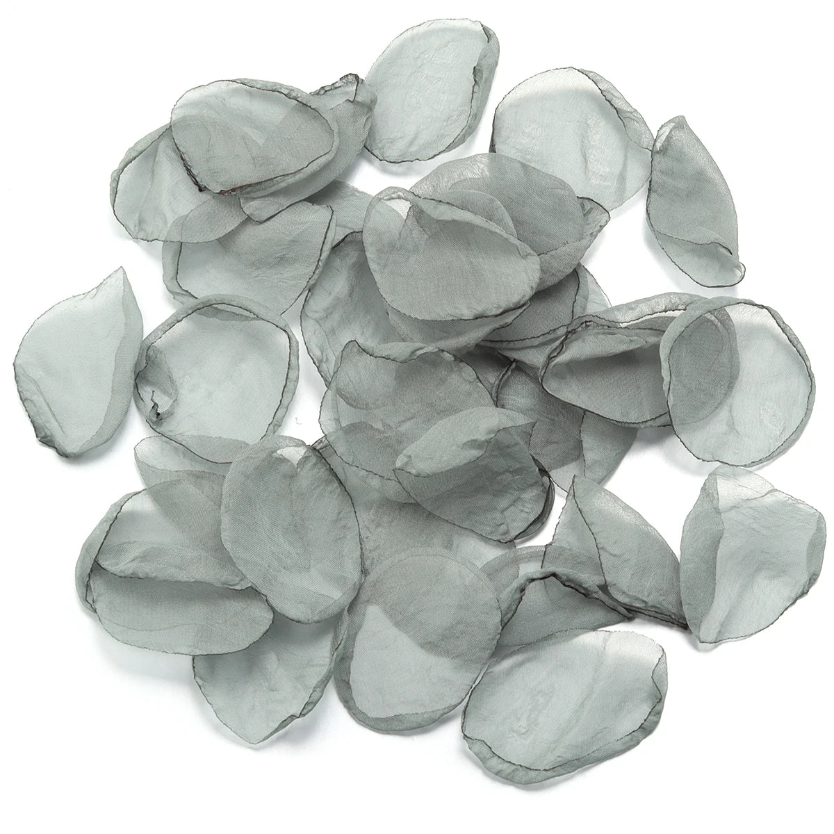 Pétales De Fleurs Mariage Gris en Mousseline raffiné