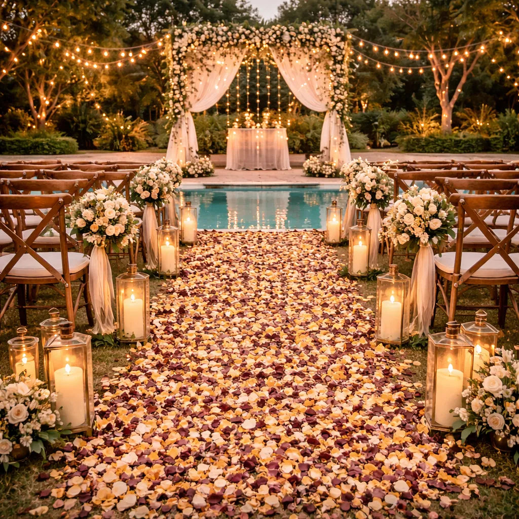 Pétales De Fleurs Séchées Mariage