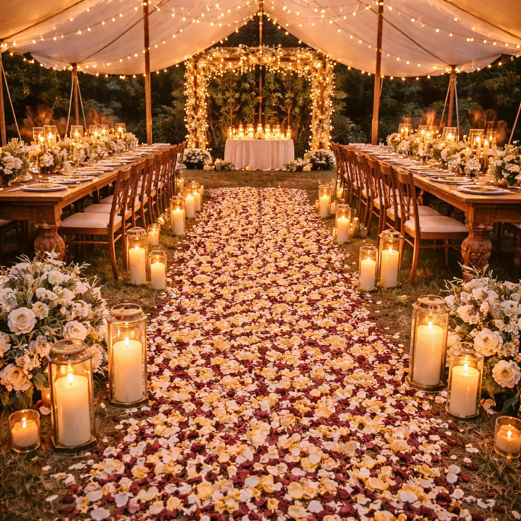 Pétales De Fleurs Séchées Mariage original