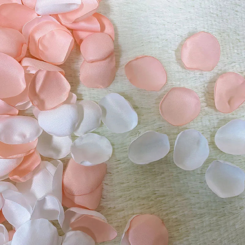 Pétales Mariage Blancs et Roses glamour