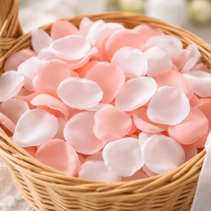 Pétales Mariage Blancs et Roses original