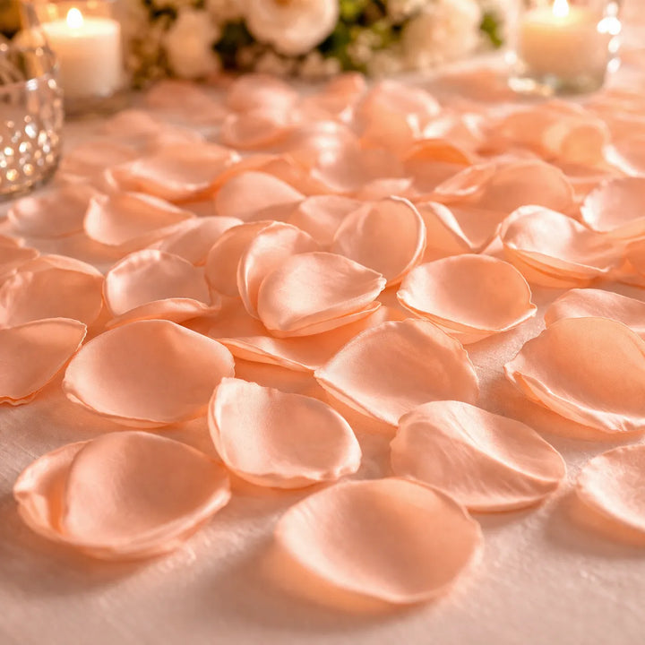 Pétales Orange Déco Mariage