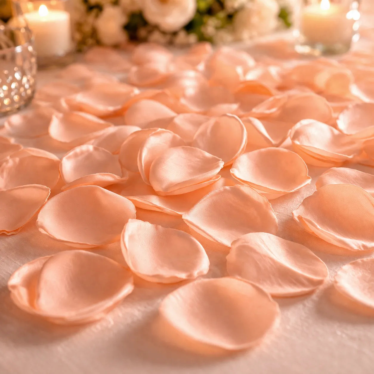 Pétales Orange Déco Mariage Jolie
