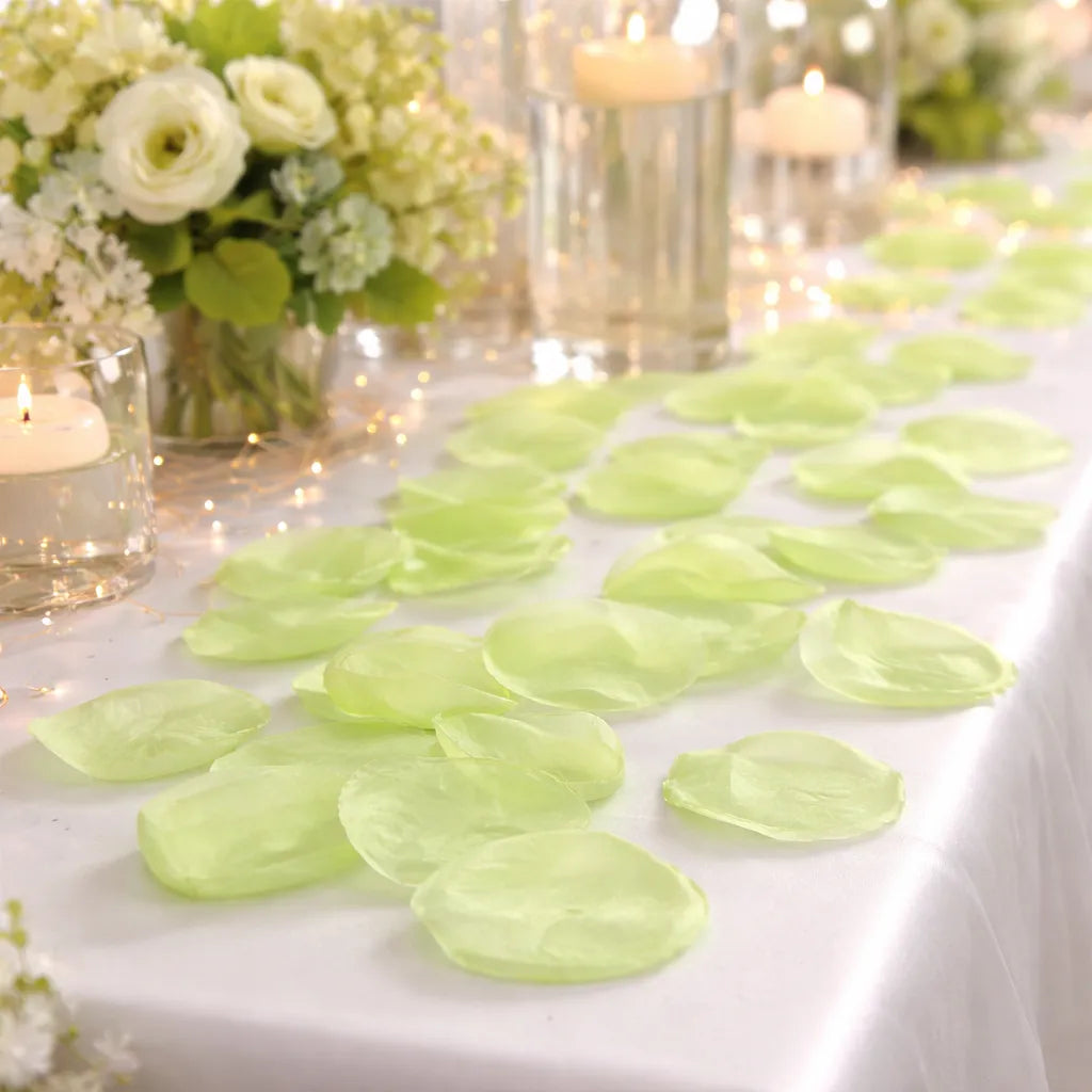 Pétales déco Mariage Vert Clair Elégant