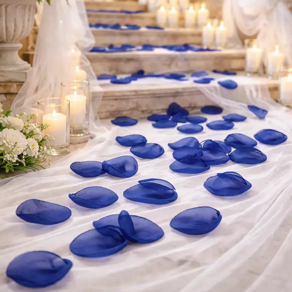 Pétales de Fleurs Mariage Bleu