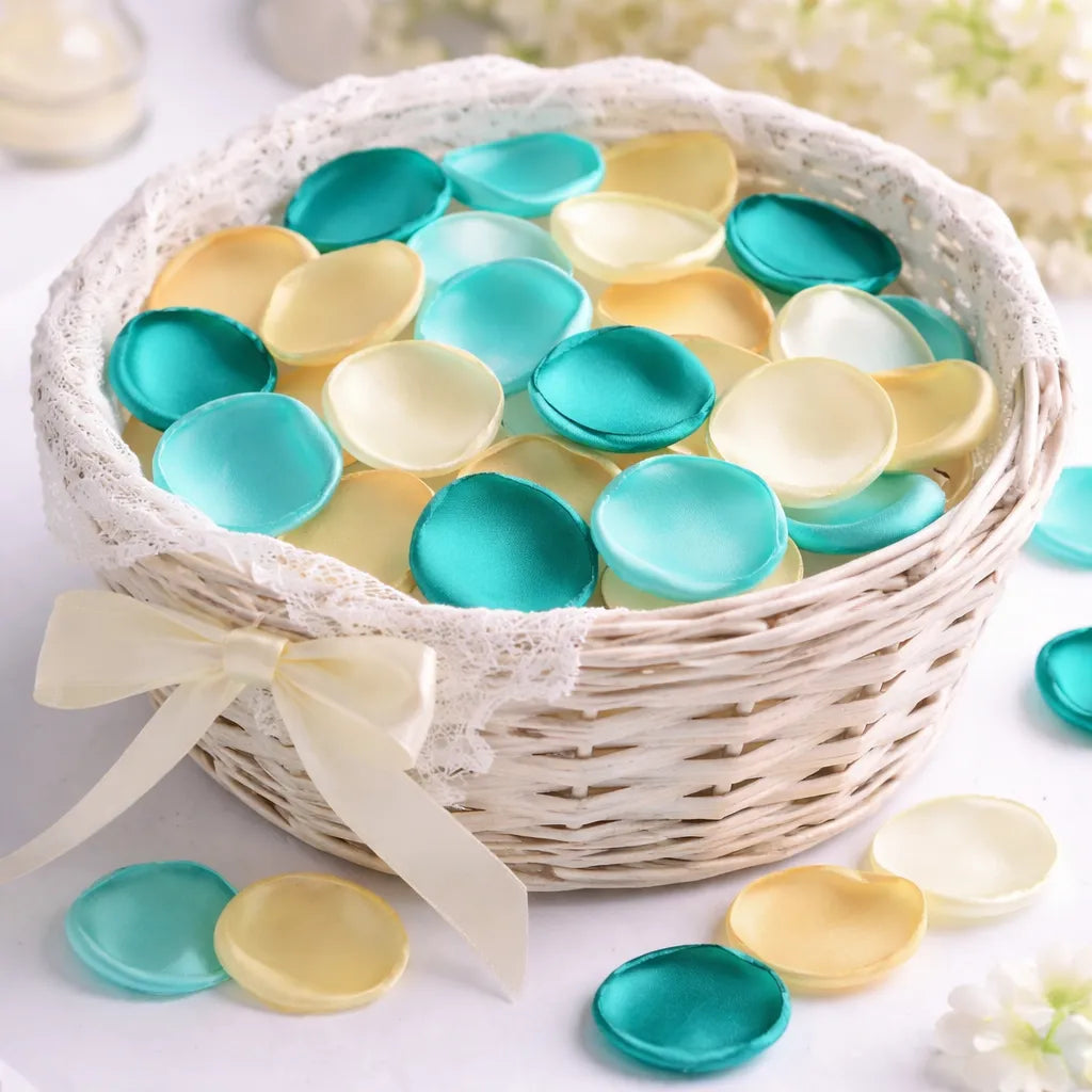 Pétales de Fleurs Nuances de Bleu Design