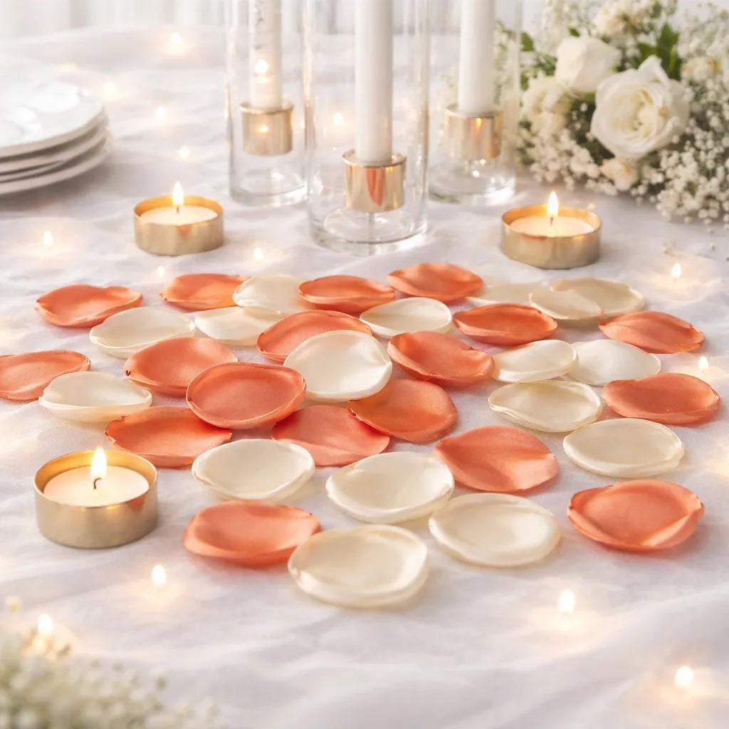 Pétales de Fleurs Oranges Minimaliste