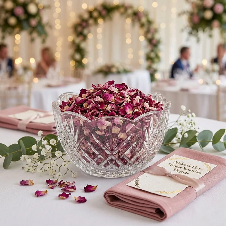 Pétales de Fleurs Séchées Naturelles Elégants 