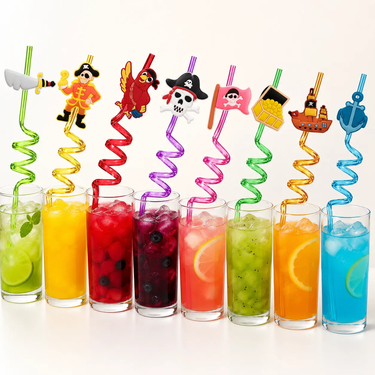 Paille En Plastique Pirate Stylée