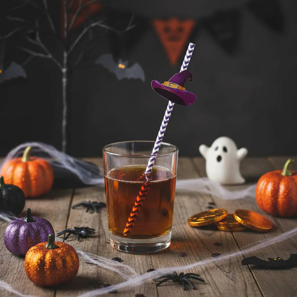 Paille Halloween Chapeau de Sorcière