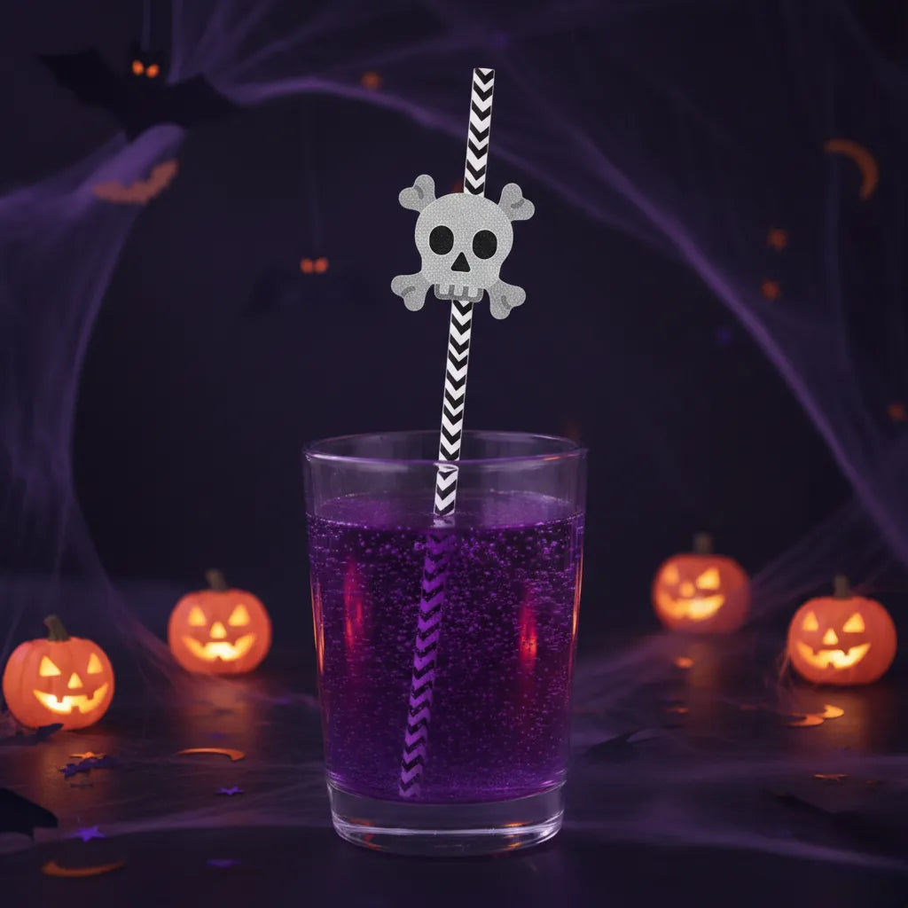 Paille Halloween Crâne