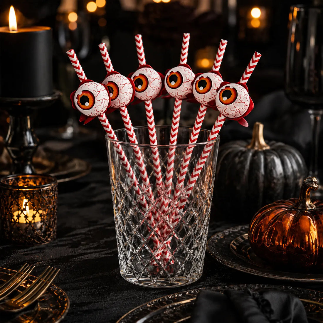 Paille Halloween Œil terrifiant