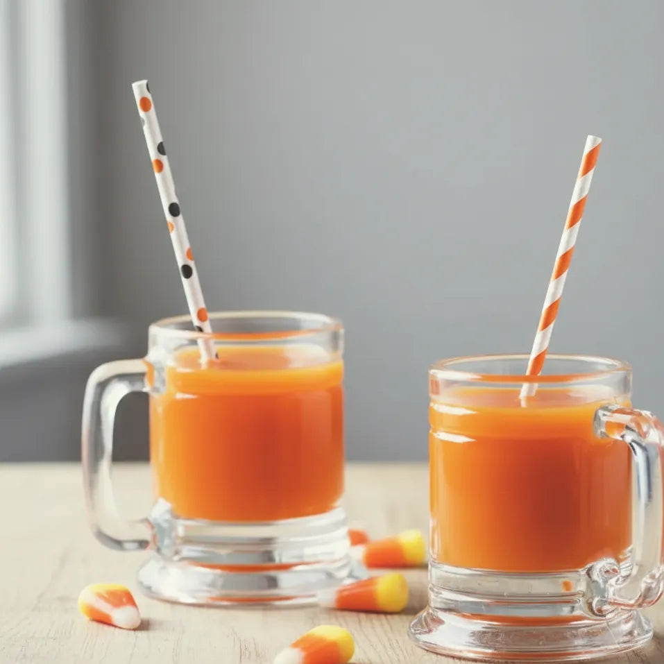 Paille en Papier aux Couleurs Halloween