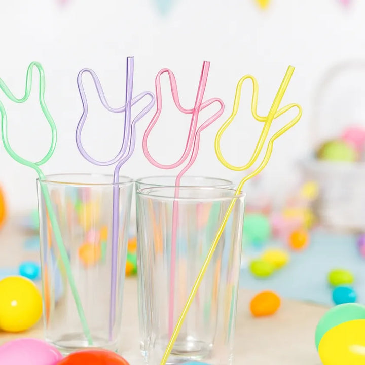 Paille en Plastique Lapin1