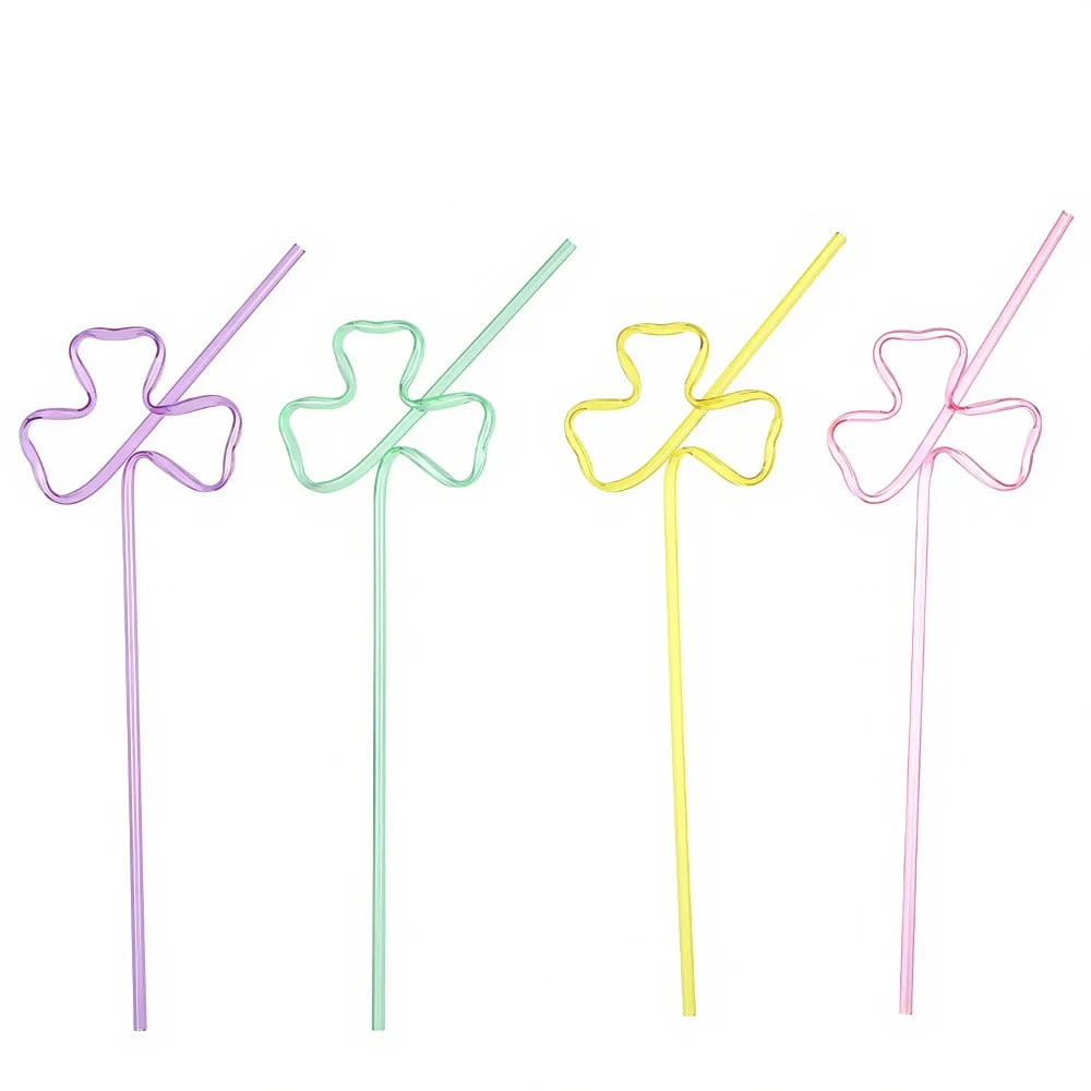 Paille en Plastique Trèfle Pratiques