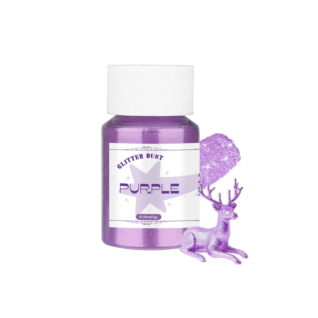 Paillette Comestible Violette pour Gâteau Féminine