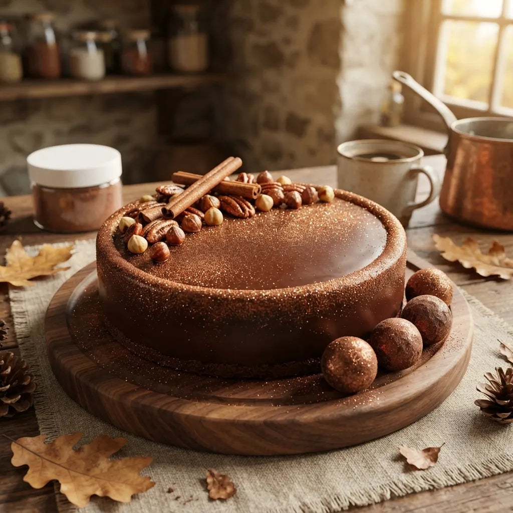Paillettes Gâteau Déco Marron Délicieux