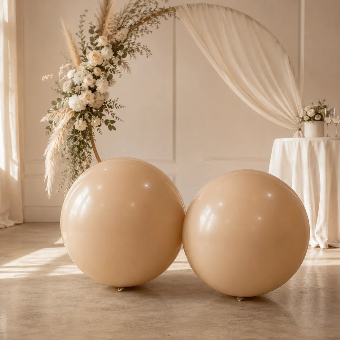 Paire de Ballons Géasnts Mariage Nude Uniques