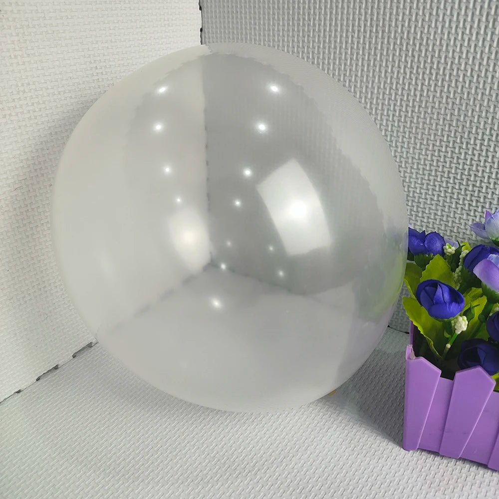 Paire de Ballons Géants Mariage Transparents Unique