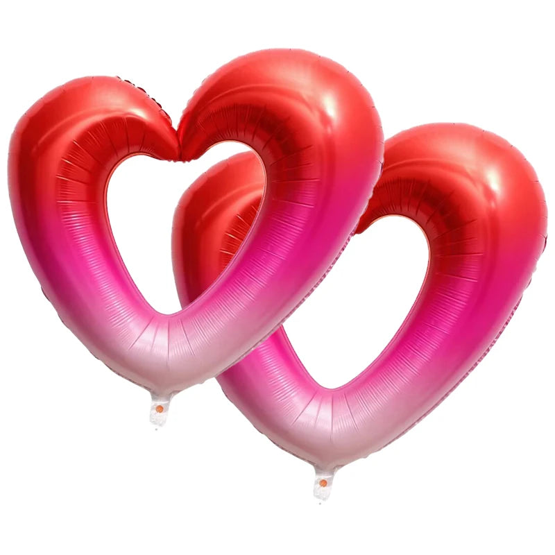 Paire de Ballons XXL Cœur Dégradé Original