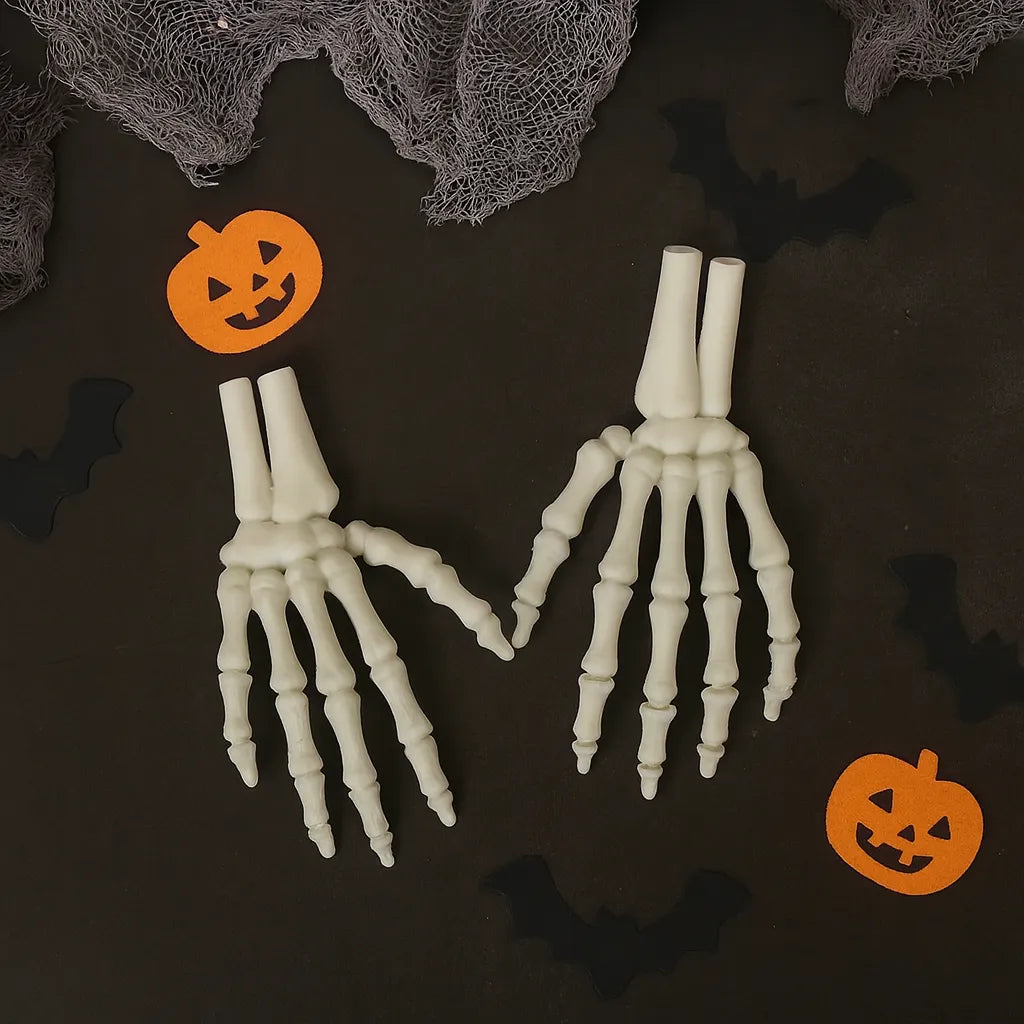 Paire de Main Squelettes Déco