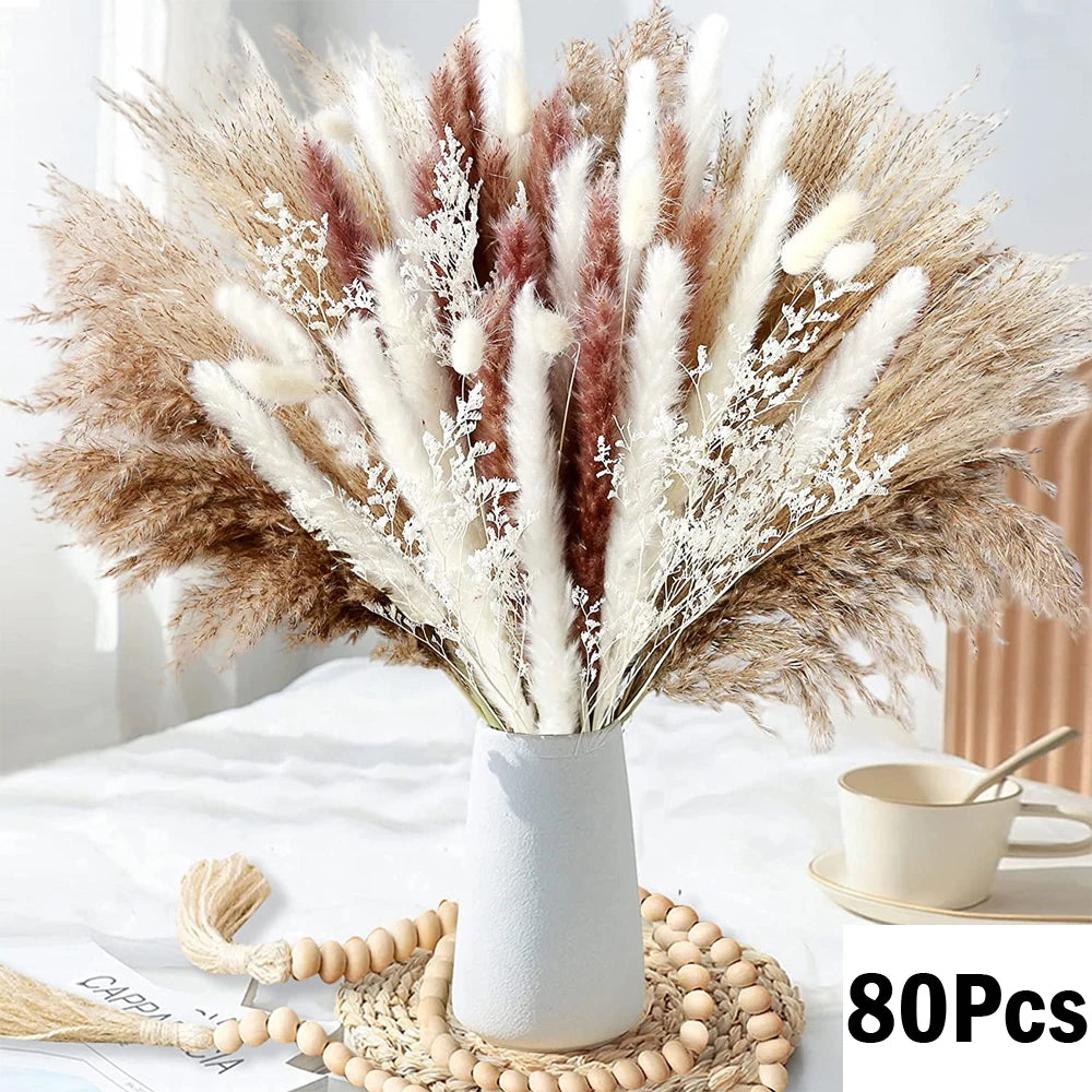 Pampas Séchées Pour Centre de Table Mariage Elégant