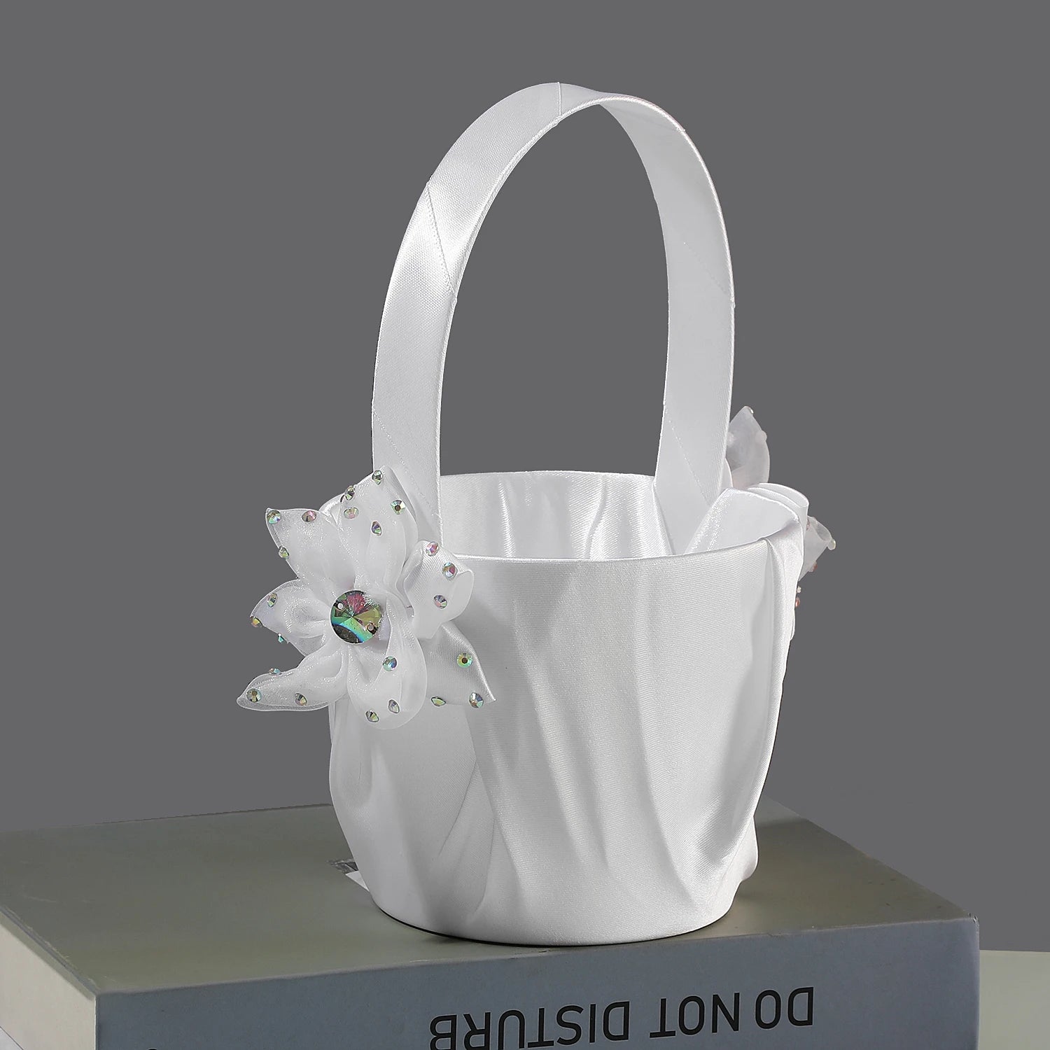 Panier à Pétales Blanc à Fleur