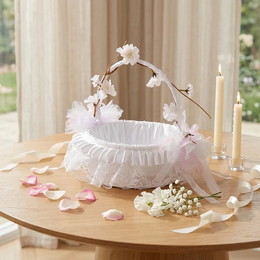 Panier à Pétales Design Boho romantique