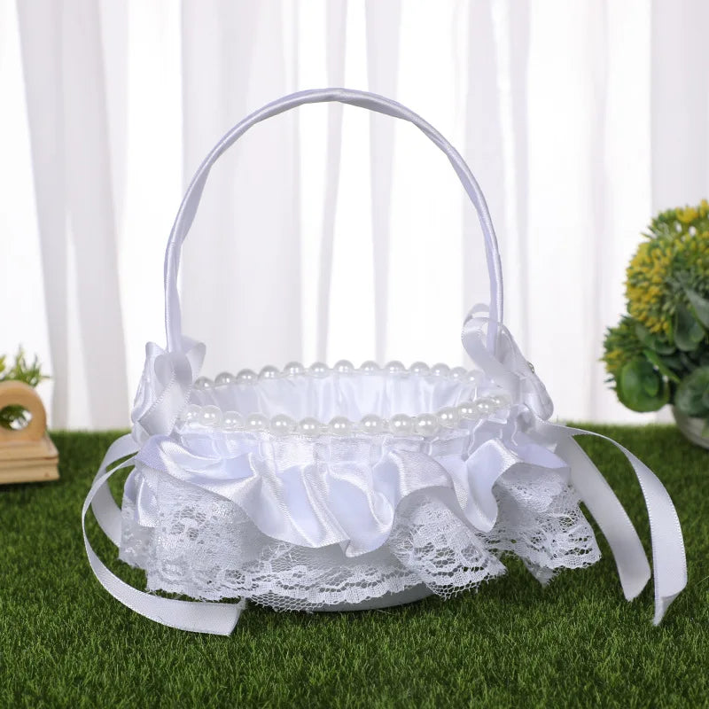 Panier à Pétales Perlé