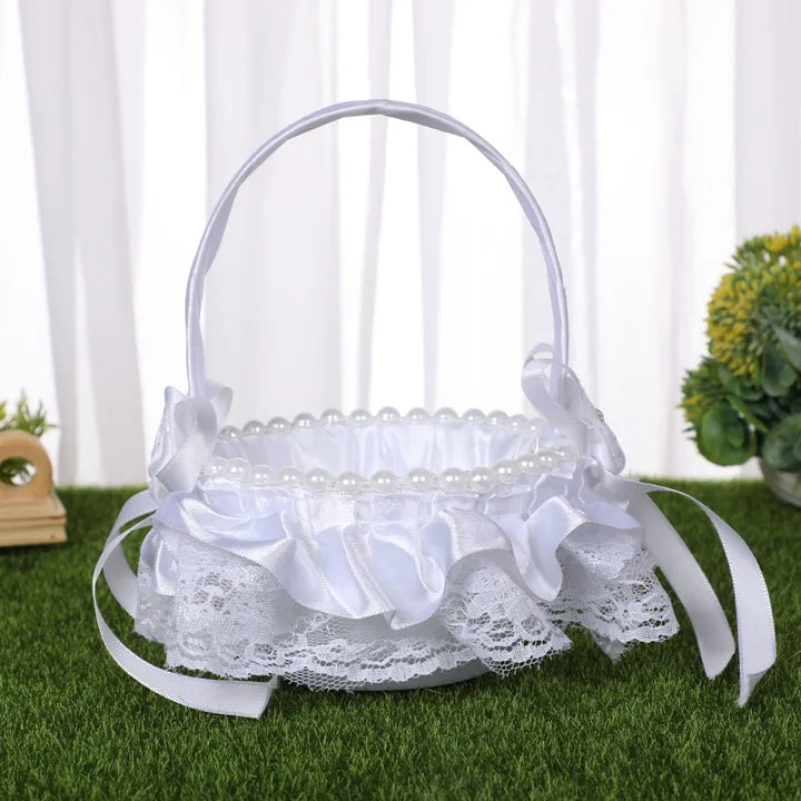 Panier à Pétales Perlé