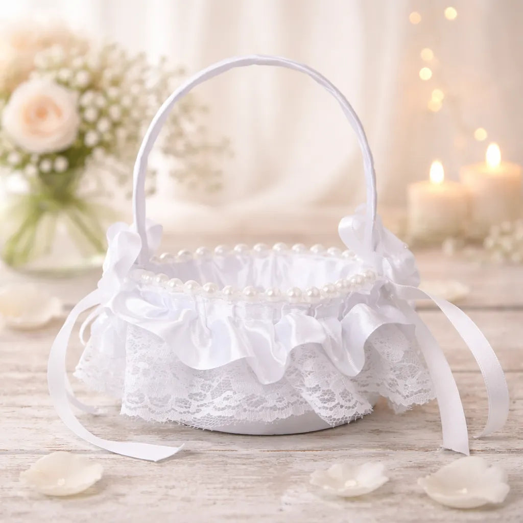 Panier à Pétales Perlé Chic