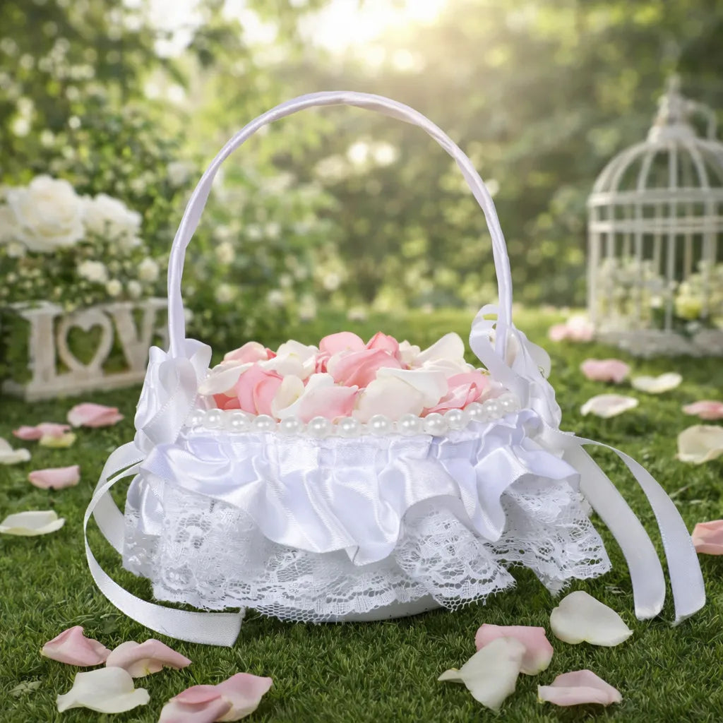 Panier à Pétales Perlé Unique
