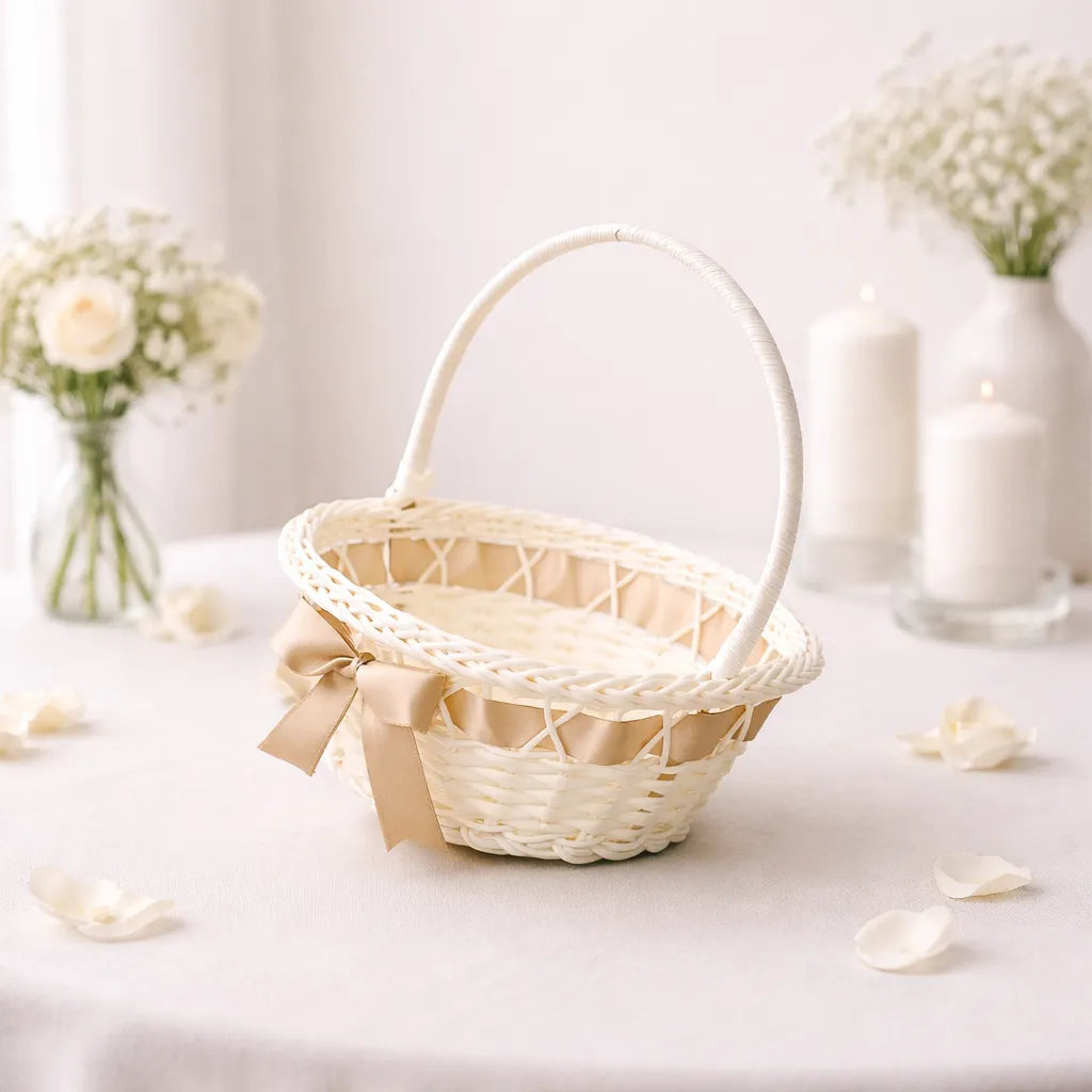 Panier à Pétales Rustique Minimaliste