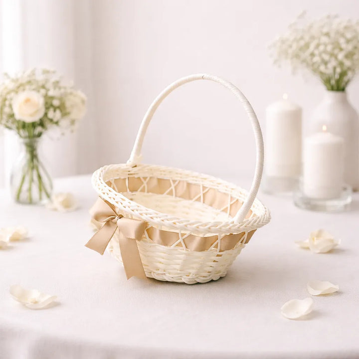 Panier à Pétales Rustique Minimaliste