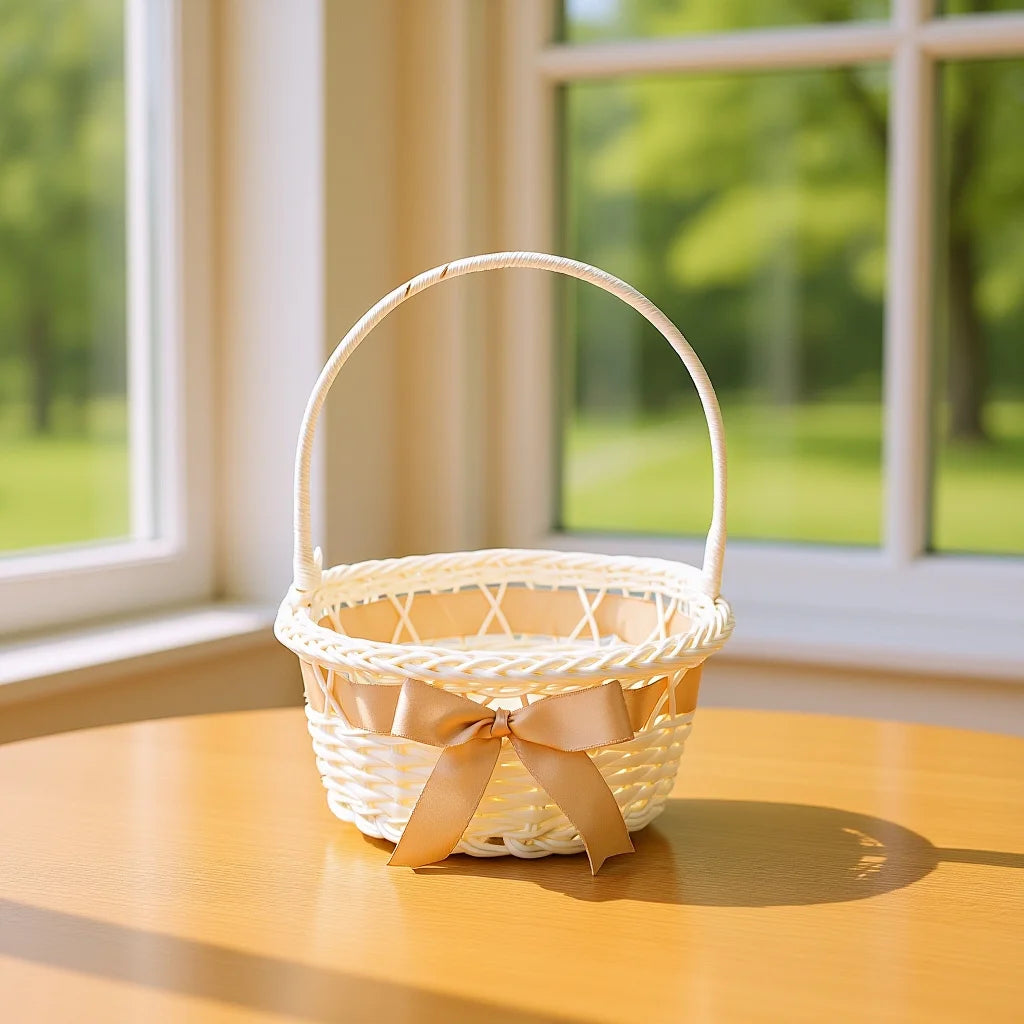 Panier à Pétales Rustique Minimaliste Chic
